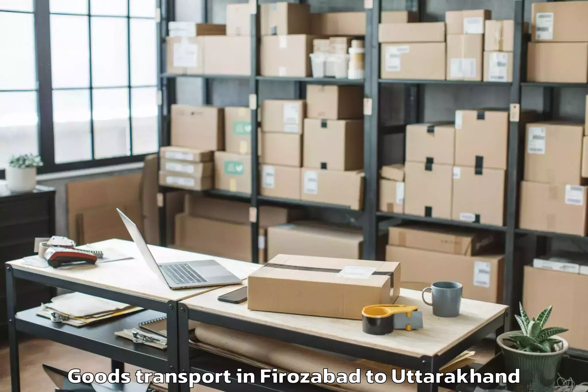 Firozabad to Gairsain Goods Transport Booking